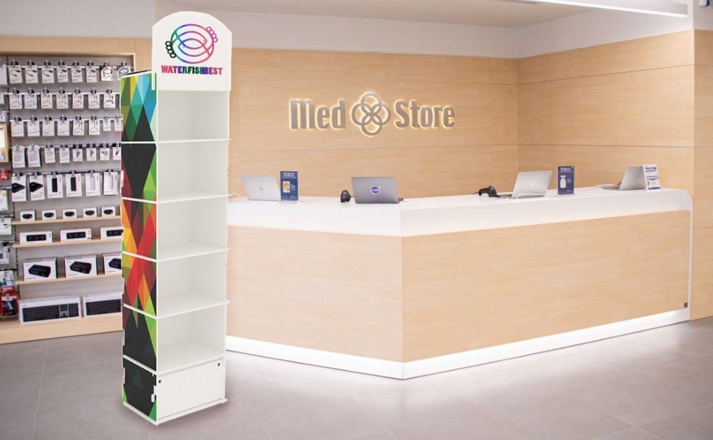 Espositori da terra in PVC